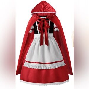 Red and White Little Red Riding Hood Costume